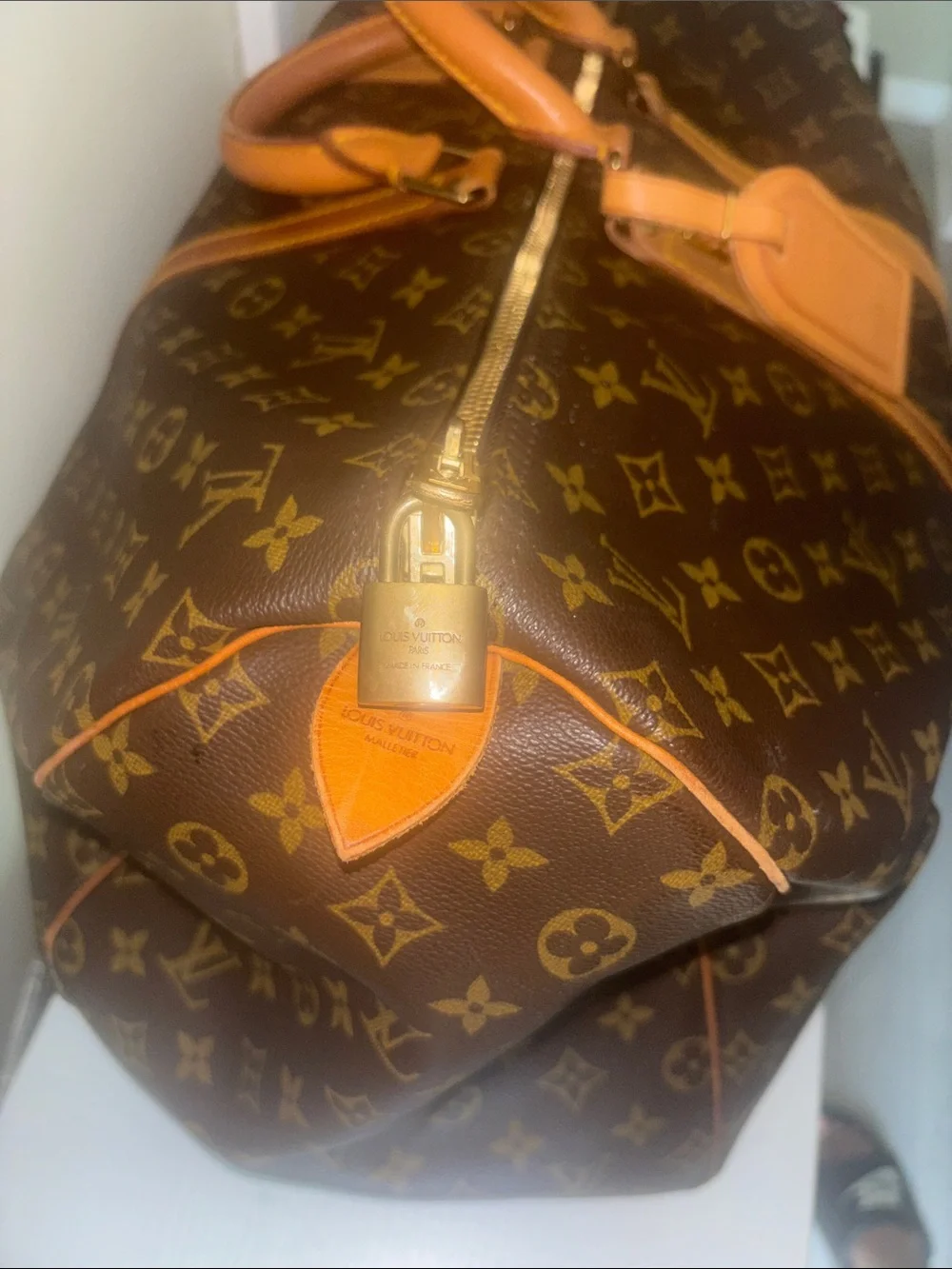 Louis Vuitton Monogram Canvas Travel Duffel with Vachetta Trim